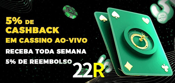 Promoções do cassino ao Vivo 22R